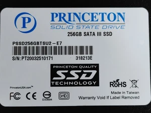 Princeton PSSD256GBTSU2 256 GB SATA III 2.5 in Solid State Drive - Picture 1 of 6