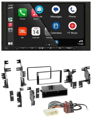 JBL USB 2DIN MP3 Bluetooth AUX Autoradio für Nissan Cube ab 09 Frontier ab 13 - Bild 1 von 4