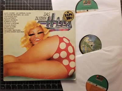 LED ZEPPELIN Das Bleiben Hits 3LPs 1973 VG+ GERMANY PRESS Import ALICE COOPER - Image 1 of 4