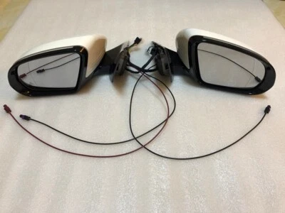 Car Side Door Mirror Set for Mercedes Benz E Class W213  E300 E350 E400 White - Image 1 of 4