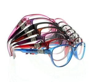 Mehrfarbige Damen-Lesebrille Strass Katzenauge +1,0 +2,0 +3,0 +4,0 - Bild 1 von 14