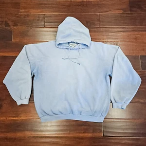 Vintage Y2K Anker blau Hoodie hellblau verblasst Herren groß - Bild 1 von 12