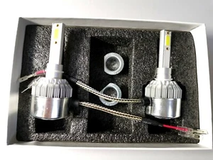 FIAT PANDA 2003-2012 2x H1 Kit Car LED Headlight Fog Bulbs PURE WHITE 6500K - Picture 1 of 8