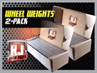 2- 9 LB. Boxes Wheel Weights 1/4 Oz Stick On Adhesive Tape 288 Oz 1152 Pieces