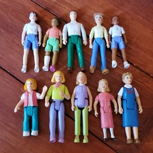 Fisher Price Sweet Streets Dollhouse Country Cottage Doll Figures Lot Of 10 - Picture 1 of 6