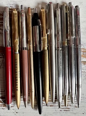 Lot De 11 Stylos Bille Waterman Everglide Parker Sheaffer Reynolds - Photo 1/4