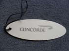 British Airways Concorde blanc étiquette de bagage RARE