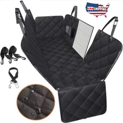 Waterproof Dog Car Seat Cover Pad Full Surrounded Rear Back Bench Pet Travel Mat - Image 1 of 4