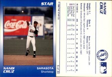 Nandi Cruz 1990 Star Sarasota White Sox #5 Card *AutographDen*