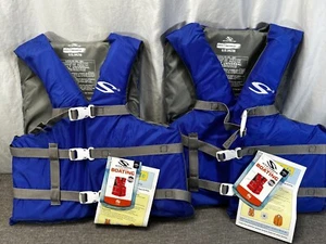 NEW Pair Stearns Universal Life Jacket Classic Series Chest 30-52 Over 90 LBS - Picture 1 of 6