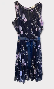 Sleeveless Dress Sandra Darren Women's Size 14 Dress Full Under Slip Size 14 - Picture 1 of 9