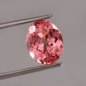 Piedra preciosa de corte ovalado suelta zafiro Padparadscha de Ceilán impecable natural 8x6 mm - Imagen 1 de 4