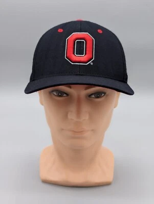 Zephyr College Baseball Football Black Ohio State Buckeyes Fitted Cap Hat 7 1/4 - Image 1 of 4