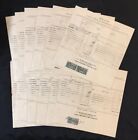 1941 Macau Melco Electricity Bill X 12 Full Year Bills With Revenue Stamp