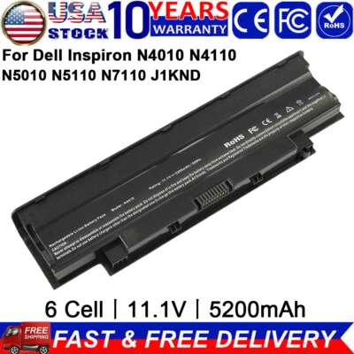 Batería/cargador J1KND para Dell Inspiron 3520 3420 M5030 N5110 N5050 N4010 N5010 Foto 1 de 4