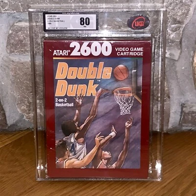 Brand New Atari 2600 Double Dunk Factory Sealed UKG 80 Graded Video Game 1989 - Image 1 of 3