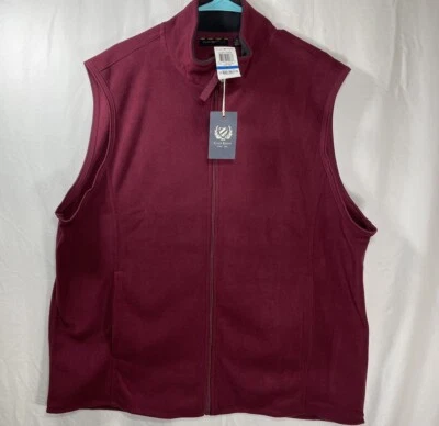 Новый с Ярлыками Club Room мужской твердый флис молнии свитер жилет размер XL очень большой - Изображение 1 из 4