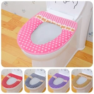 5 Color Seat Warm Mat Cover Pad Cushion Washable Bathroom Closestool Toilet Seat - Picture 1 of 9