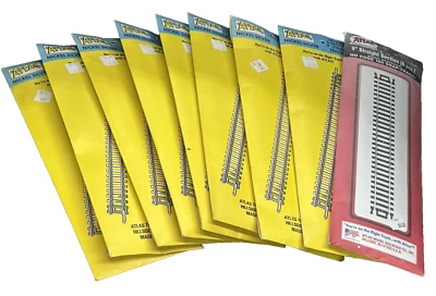 10 NEW SEALED PACKAGES OF ATLAS 821 HO NICKEL SILVER 9"STRAIGHT 6PIECE-FREE SHIP - Image 1 of 3