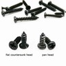100pcs M2M2.6M3M3.5 Black Mini Micro Cross Phillips Head Self Tapping Wood Screw