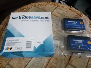 Cartridge Save. CYAN & YELLOW ink cartridge.comp with HP 6100/6600/6700 - Afbeelding 1 van 4