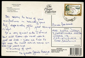 Norfolk Island 1994 Postcard - 70c rate to New Zealand - Flora & Fauna - Picture 1 of 2
