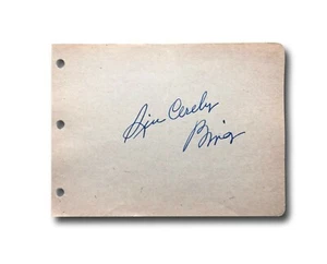 Bing Crosby Hand Signed Album Page Cut JSA COA Autograph Singer Actor - Picture 1 of 3