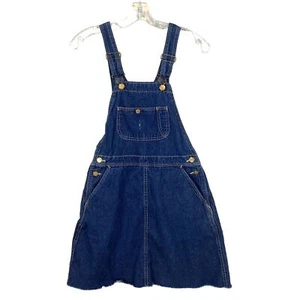 Maglione denim bavaglino marca Pointer tuta donna 6-7 orlo grezzo USA vintage anni 80 90 - Foto 1 di 15