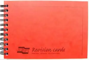 Clairefontaine 'Europa' Vinculado & Forrado 50 Revisión Tarjetas - Rojo - Imagen 1 de 10