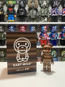 Baby Milo Madera 400% Bearbrick Karimoku Horizon Be@rbrick 2022 Bape al por menor - Imagen 1 de 7