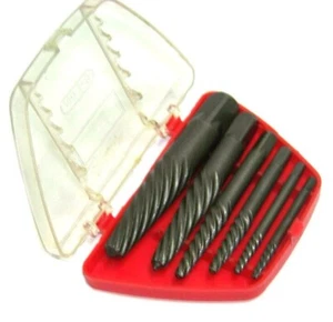 6 pc Screw Extractor Easy Out Broken Screw Remover EZ Easy Out Stud Remover Left - Bild 1 von 1