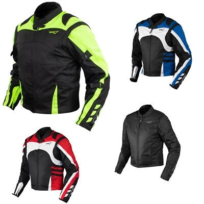 Textil Sommerjacke CE Protektoren Racing Motorrad Winddicht Stretch Seite - Bild 1 von 4