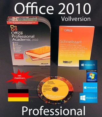 Microsoft Office Professional 2010 Vollversion Box EDU Zweitinstallation OVP NEU - Bild 1 von 4
