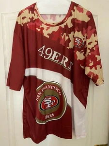 ¡NUEVO CON ETIQUETAS! AUTÉNTICA CAMISA ROJA MANGA CORTA NFL SAN FRANCISCO 49ERS PARA HOMBRE (2XL) - Imagen 1 de 3