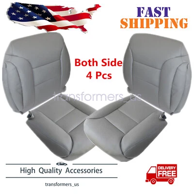 Fundas de asiento de cuero gris para Chevy Tahoe Suburban 1995 1996 1997 1998 1999 Foto 1 de 4