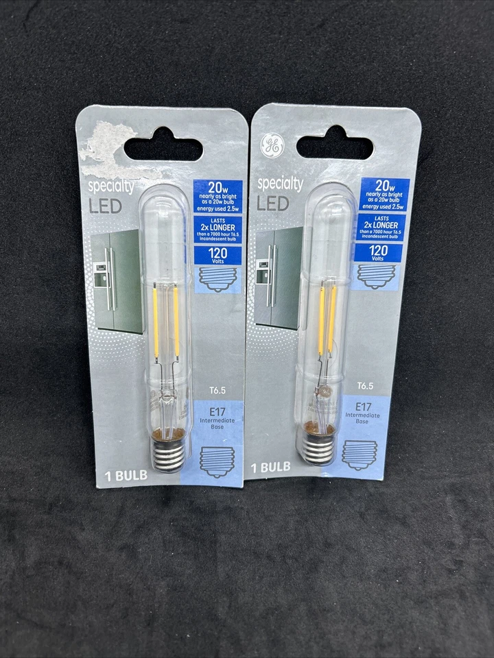Pack Of 2 GE Specialty LED 20-Watt 5.3-in Soft White Appliance Bulb E17 120 Volt - Image 1 of 2