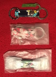 Vera Bradley Emerald Diamonds Twice As Nice Keychain Key Ring Fob - NWT - Picture 1 of 2
