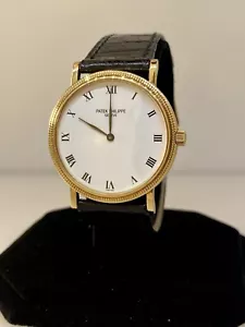 Patek Philippe Calatrava Yellow Gold White Dial Automatic Men's Watch 3992 - Picture 1 of 10