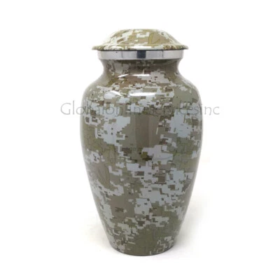 Urna de cremación moderna francesa de aluminio mediana Foto 1 de 4