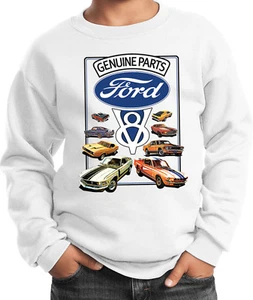 Kids Ford Mustang Sweatshirt V8 Collection - Picture 1 of 14