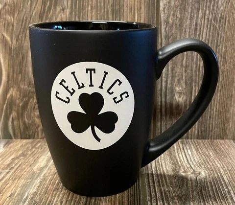 Brand New Boston Celtics Black Premium Ceramic Coffee Mug Cover