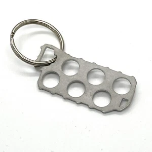 VW Volkswagen VR6 Cylinder Head Gasket Keychain Stainless Steel Mk3 Mk4 Corrado - Picture 1 of 2