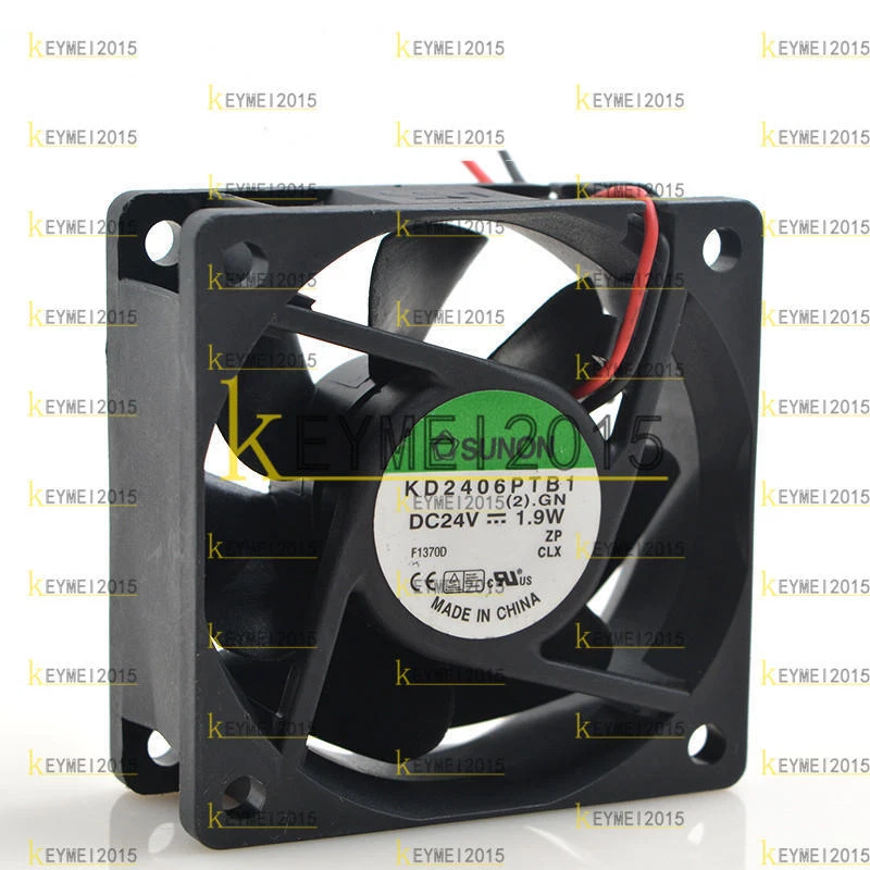 Sunon KD2406PTB1 24V 1.9W 6025 6cm double ball inverter server fan New - Image 1 of 1