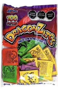 3 PACK DRAGONZITOS DULCE EN POLVO CON SOYA Y CHILE 100PCS 300G - Picture 1 of 6