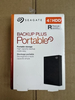 Seagate STHP4000400 4TB External 2.5in. Hard Drive Black New Sealed - Image 1 of 4