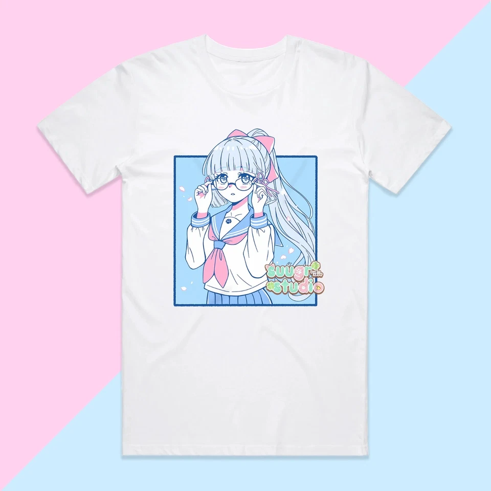 Suugr Studio - Genshin Impact Kamisato Ayaka - Camiseta Unisex (Blanca) Talla: S Foto 1 de 4