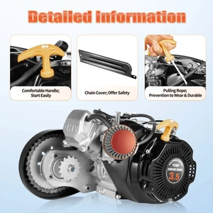 100cc 3.5HP Motorized Bike Engine Kit Single Cylinder 4-Stroke Gasoline Engine - Picture 1 of 16