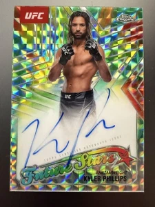 2025 Topps Chrome UFC #FSA-KP Kyler Phillips Future Stars Autographs Aqua Geo - Picture 1 of 2