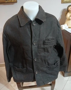 Giacca Cappotto ANTICA PELLERIA uomo  pelle colore marrone taglia 52 cod. CC043 - Picture 1 of 9