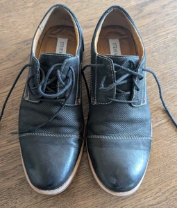 Zapatos de vestir negros para hombre, Steve Madden Catalyst talla 9 con cordones - Imagen 1 de 11